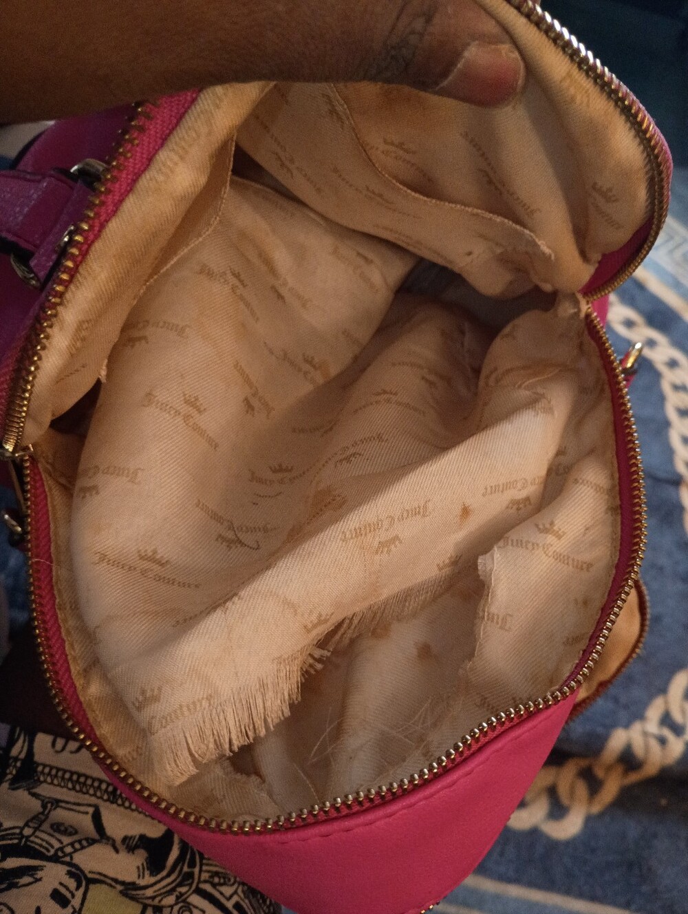 Hot Pink Juicy Couture Handbag Purse - Picture 10 of 12